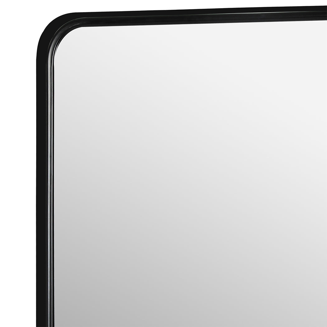 Yezi Wall Mirror Rectangle Bathroom Black