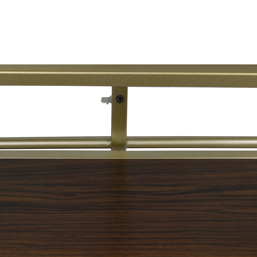 Levede Display Shelf Bookshelf Foldable Gold