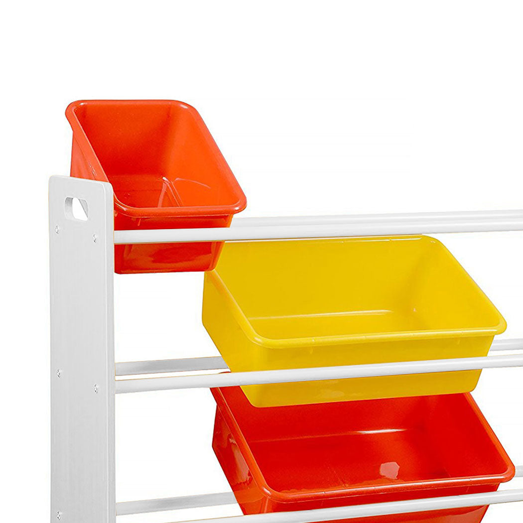 Levede 12Bins Kids Toy Box Bookshelf-1820268400459517956