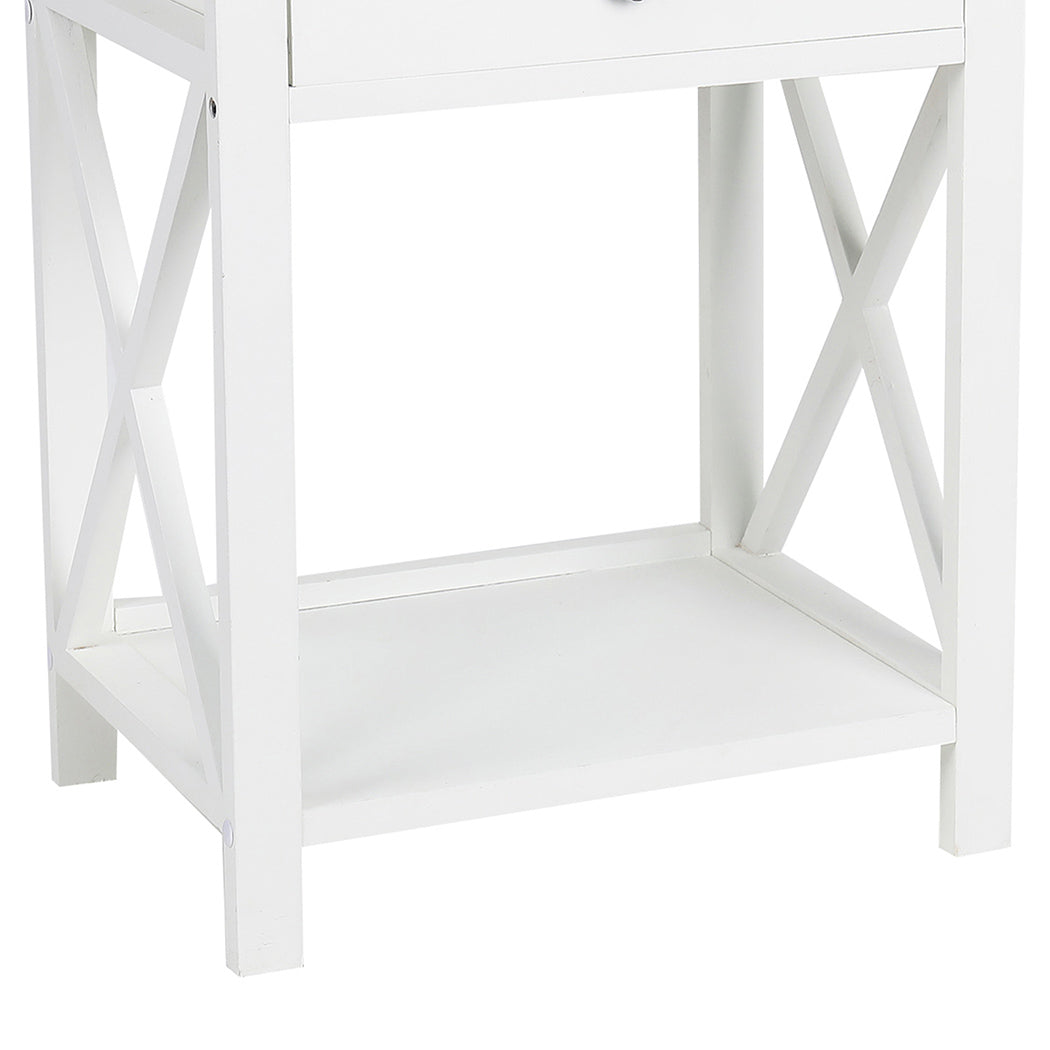 Levede 1x Bedside Tables Drawers Side