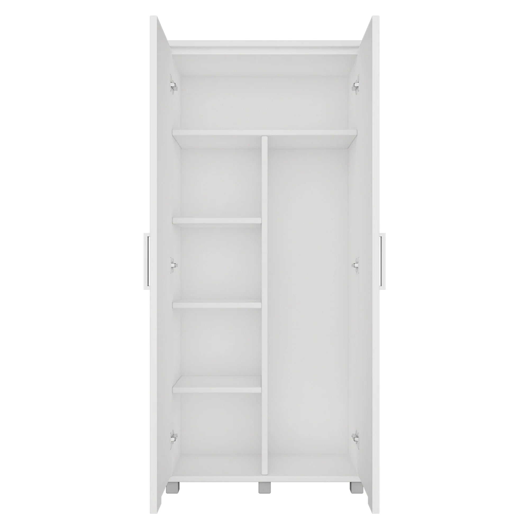 Montreal Broom Cupboard 2 Door - White