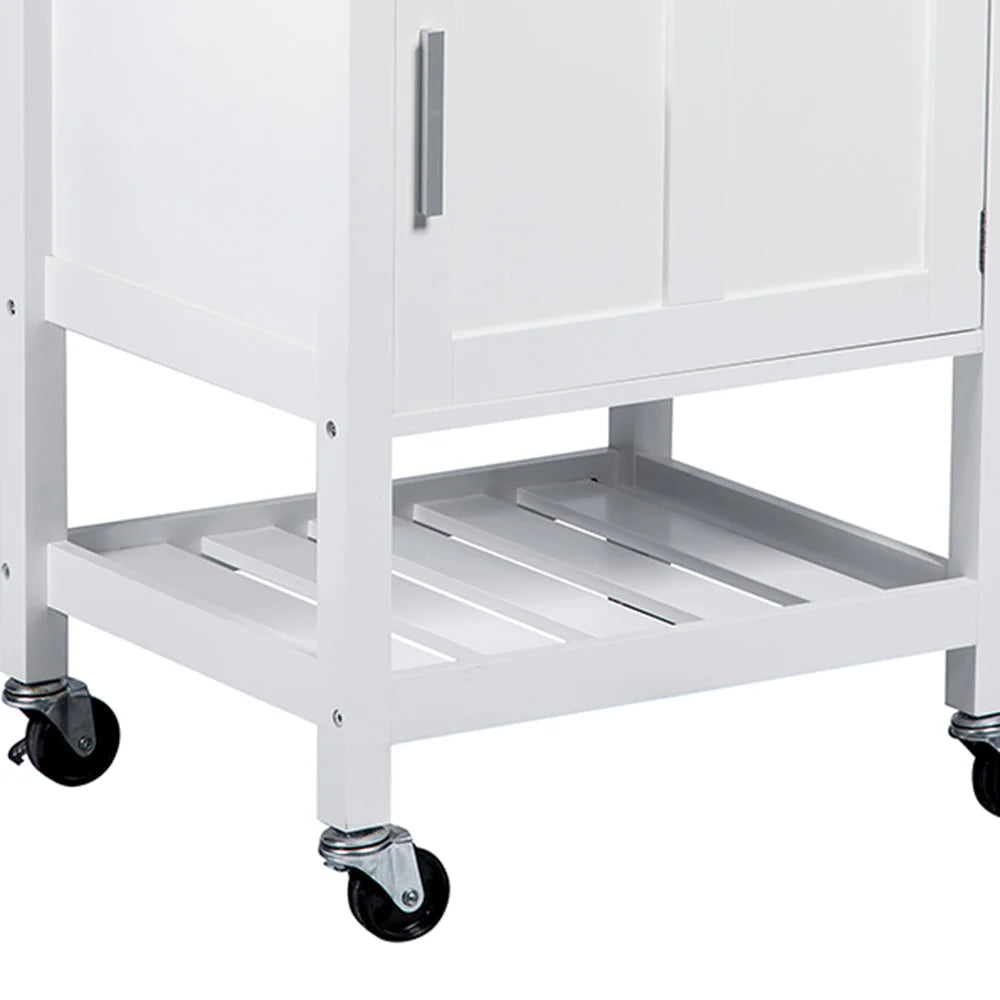 Denver Kitchen Trolley 1 Drawer 1 Door - White