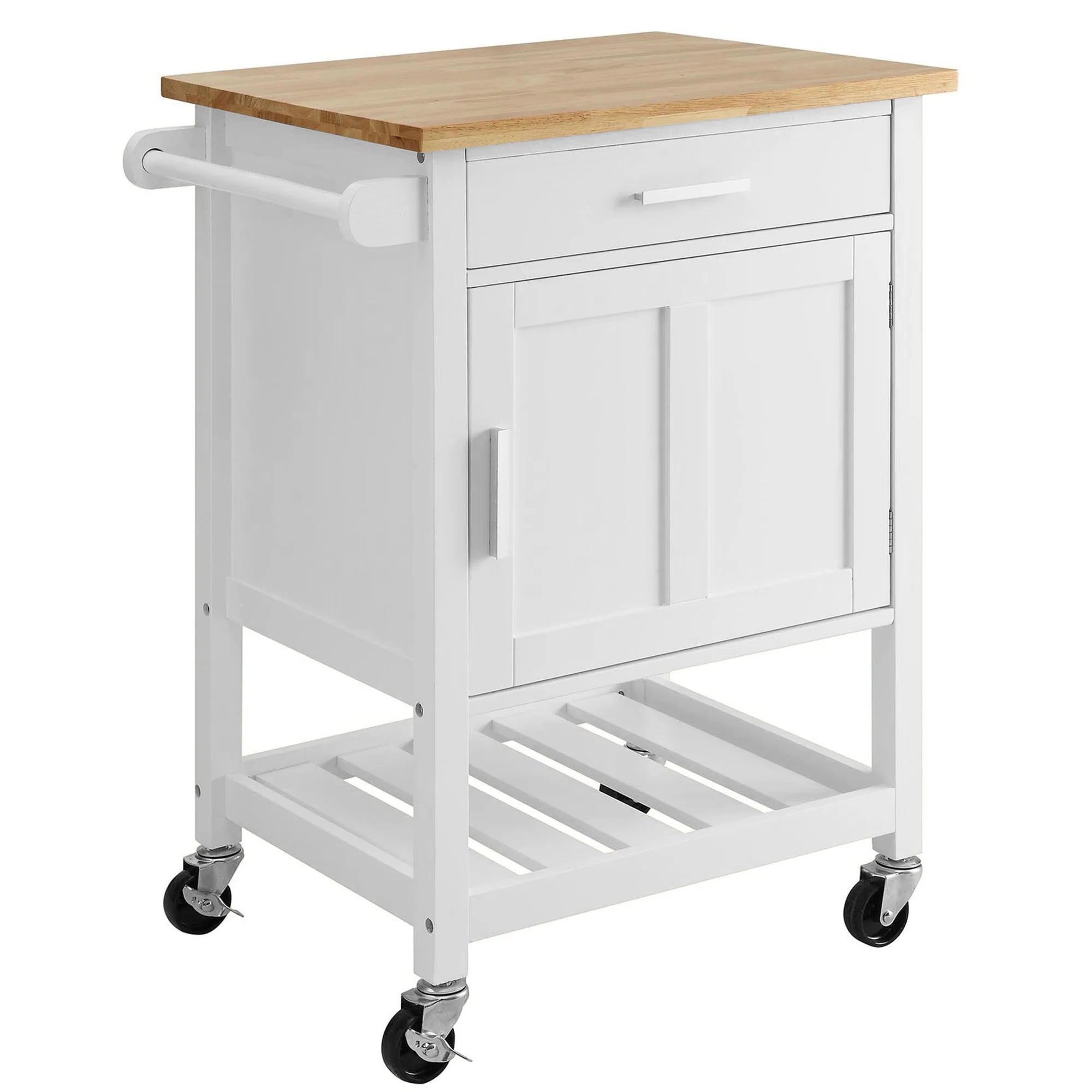 Denver Kitchen Trolley 1 Drawer 1 Door - White