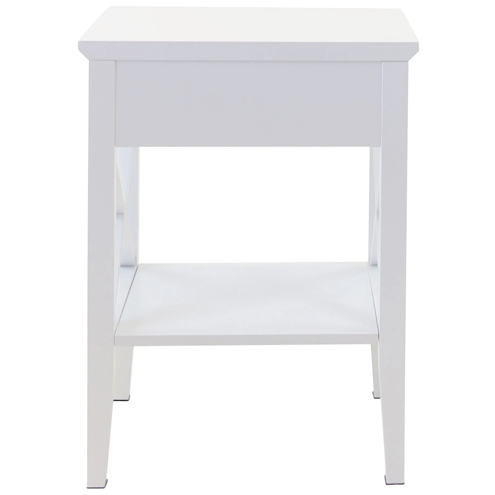 Long Island Side Table 1 Drawer - White