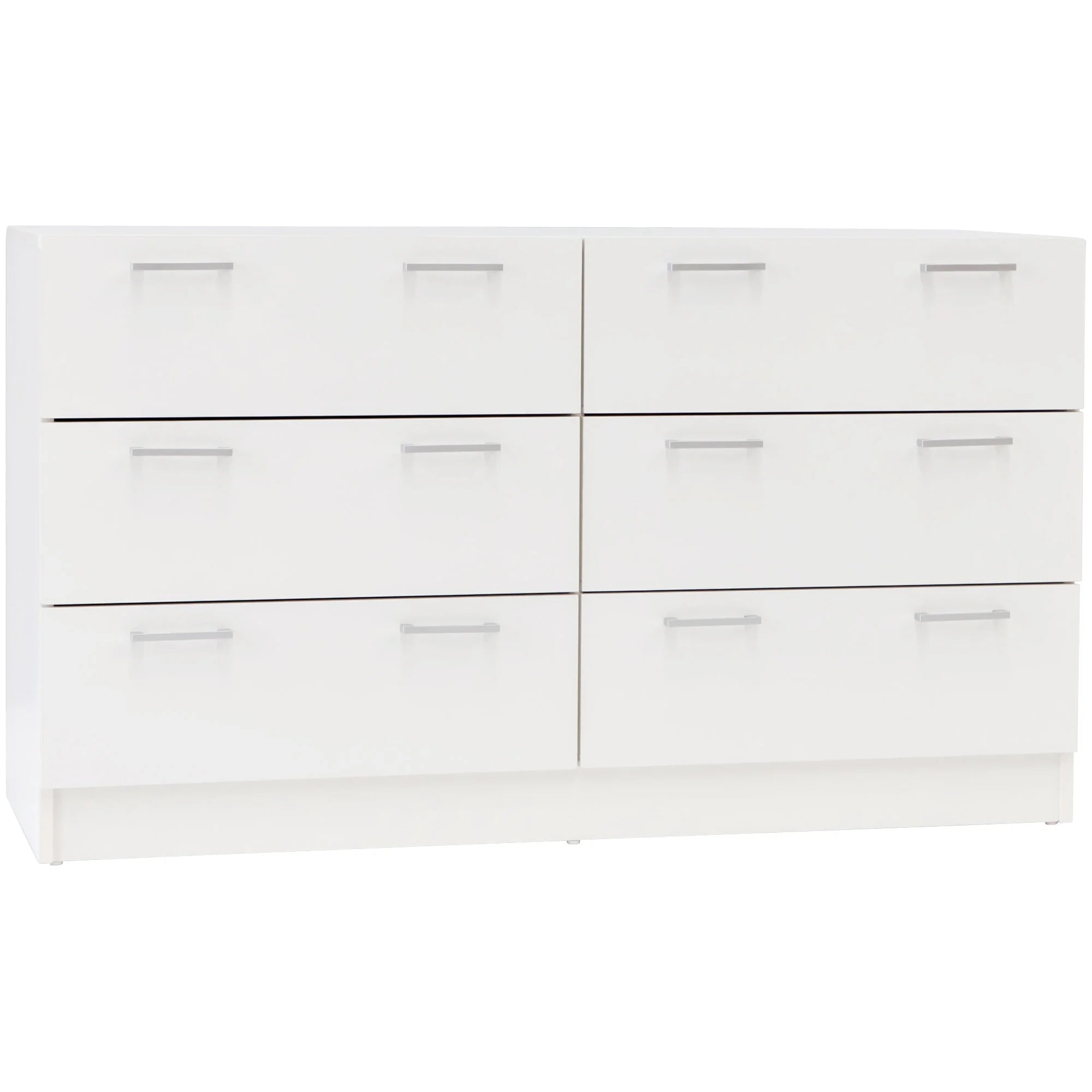 Tribecca 6 Drawer Low Boy - White