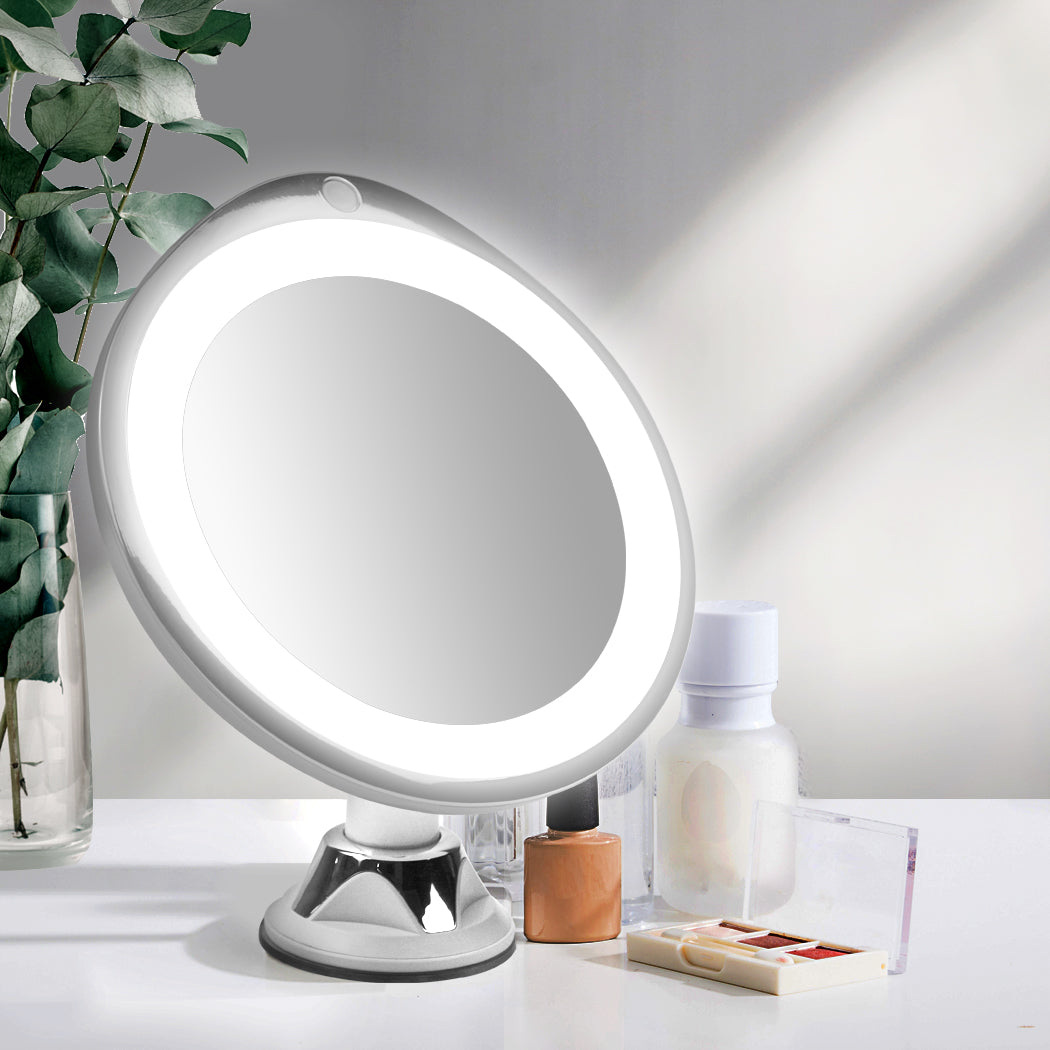 10x Magnifying Makeup LED Mirror 360 Dgree