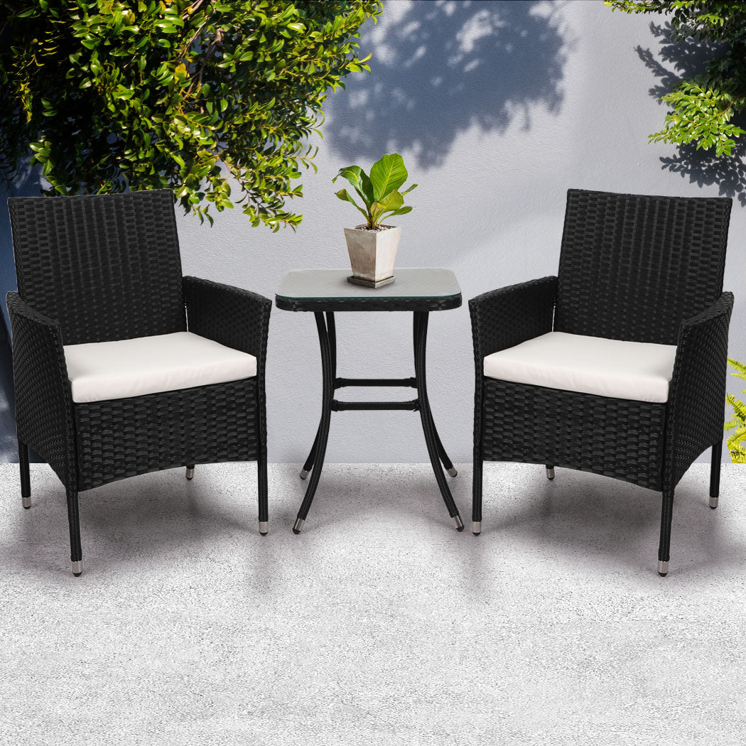 Levede 3 Pcs Outdoor Furniture Setting