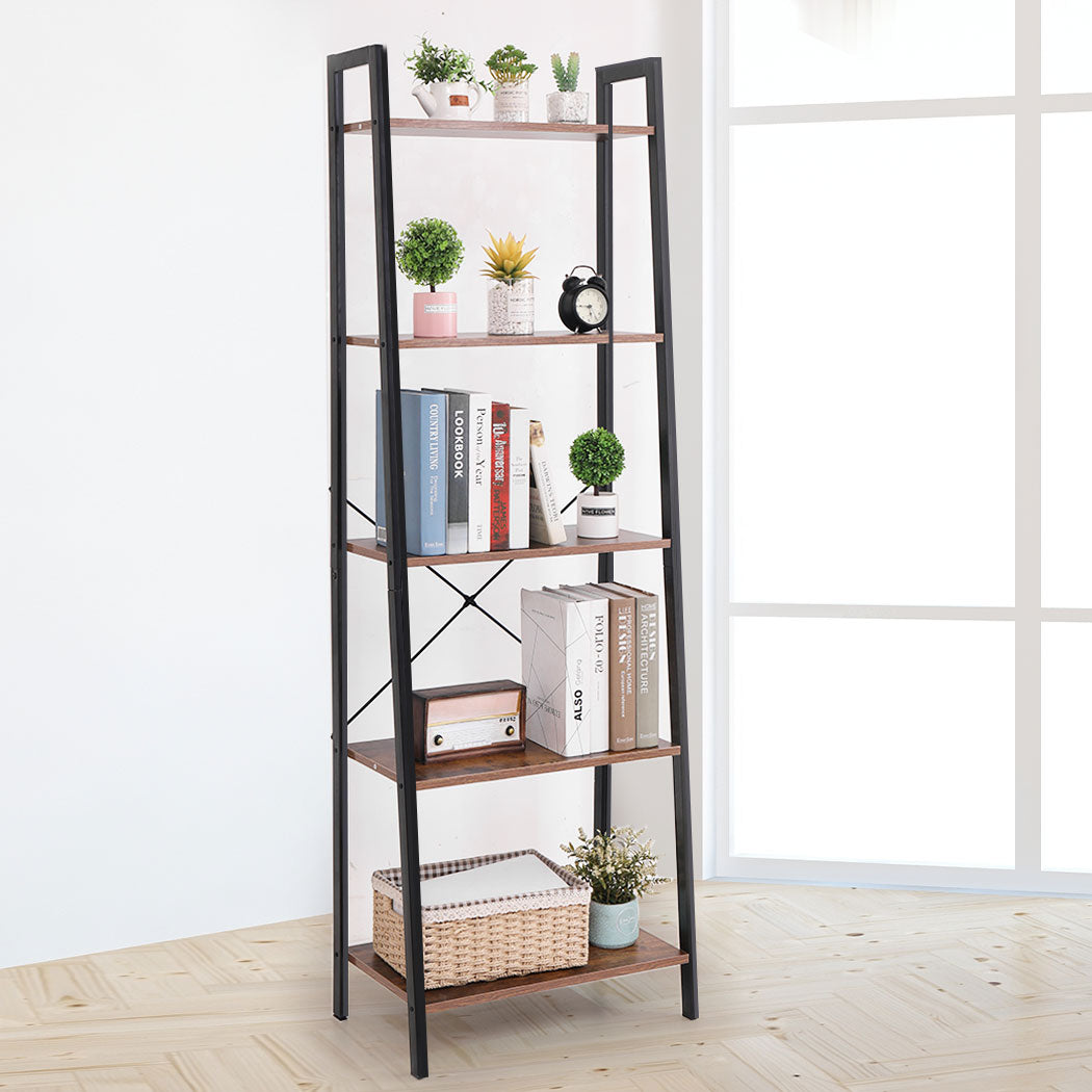 Levede 5 Tier Ladder Shelf Bookshelf