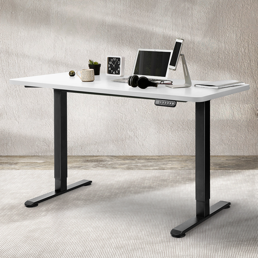 Levede Motorised Standing Desk Adjustable 120cm White 800x 1.5MM