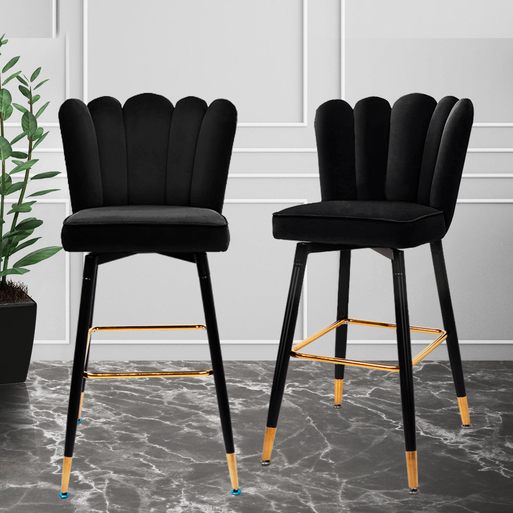 Levede 2x Bar Stools Kitchen Stool Chairs