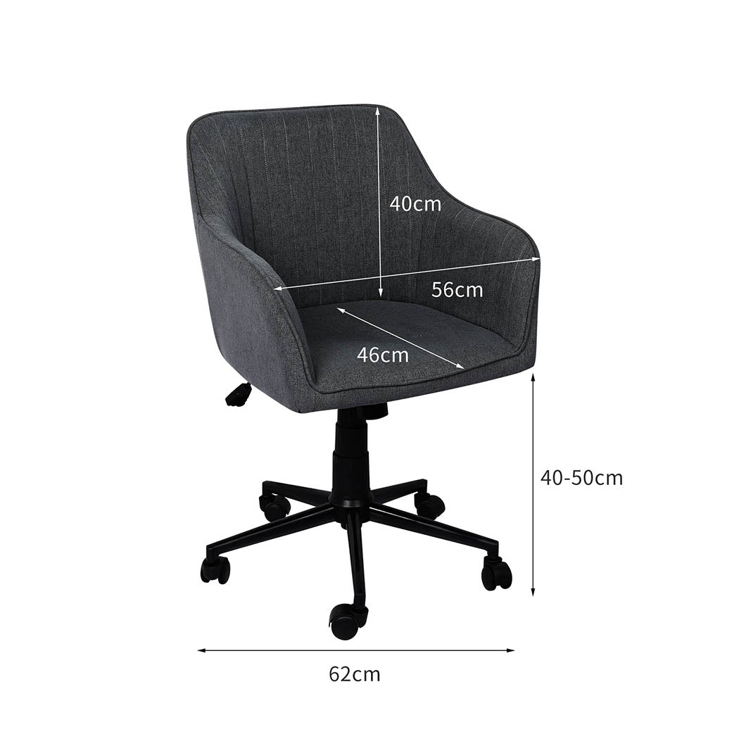 Levede Office Chair Armchair Computer Grey