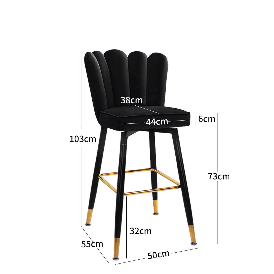 Levede 2x Bar Stools Kitchen Stool Chairs