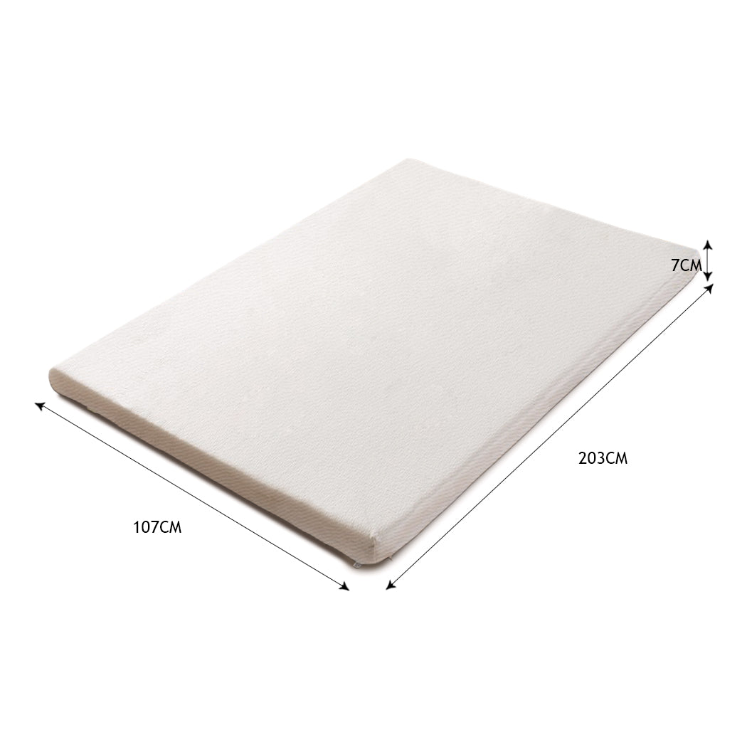 DreamZ 7cm Memory Foam Bed Mattress King Single