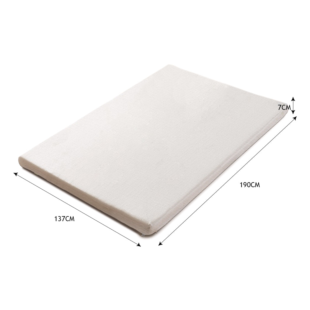 DreamZ 7cm Memory Foam Bed Mattress Double