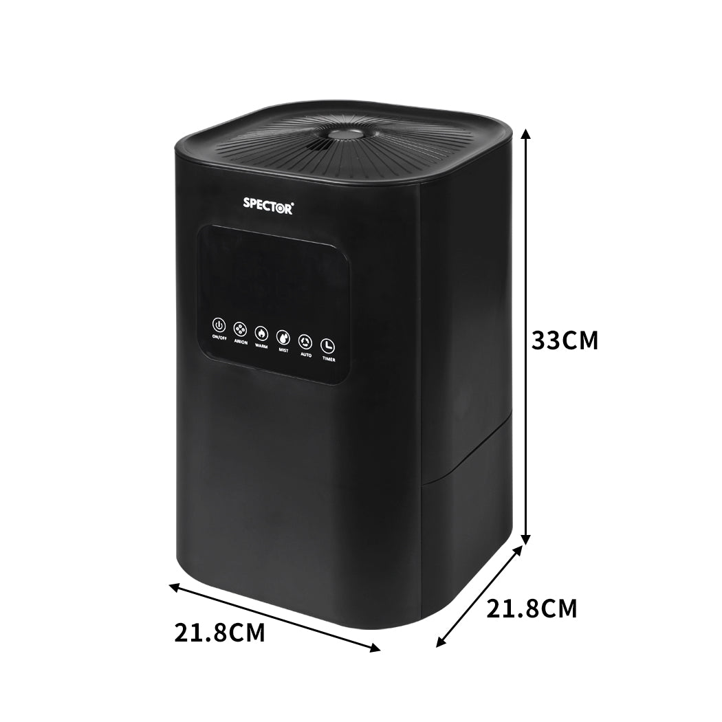 Spector 6L Air Humidifier Ultrasonic Black