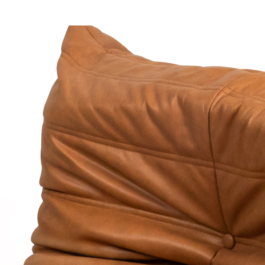 Levede Floor Chair Caterpillar Sofa Brown